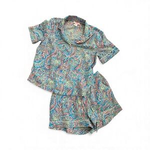 Tommy Bahama Women’s Tropical Print Pajamas Sleep Wear Set Size Small